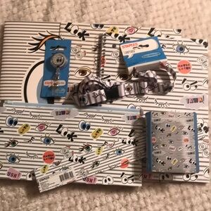 New Emoji School accessories 8 items total